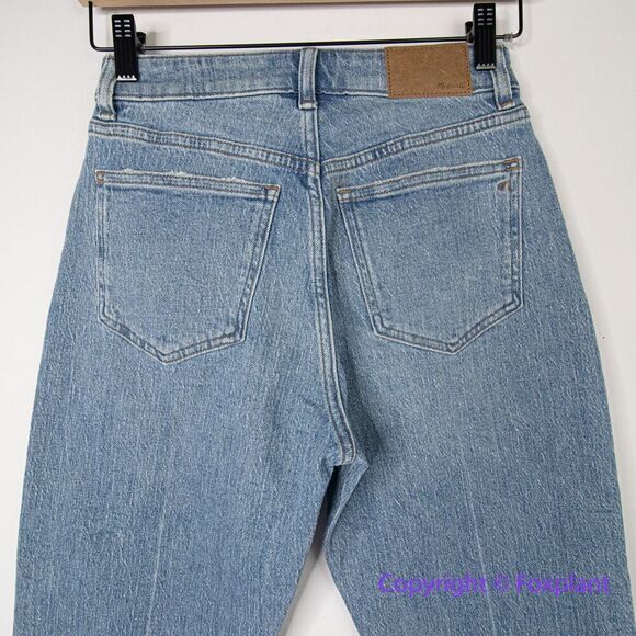 New! Madewell The Petite Curvy '90s Straight Jean rondell wash, size 25P - Picture 9 of 15